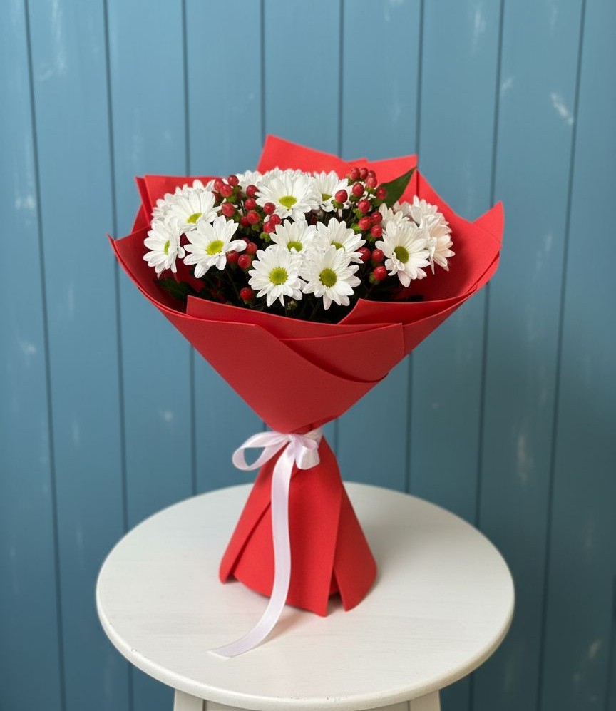 Букет цветов из: Хризантемы в Слободе Воронежской области