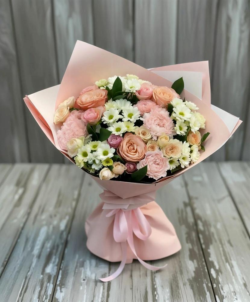 Букет цветов из: Гвоздики, Розы и Хризантемы в Слободе Воронежской области