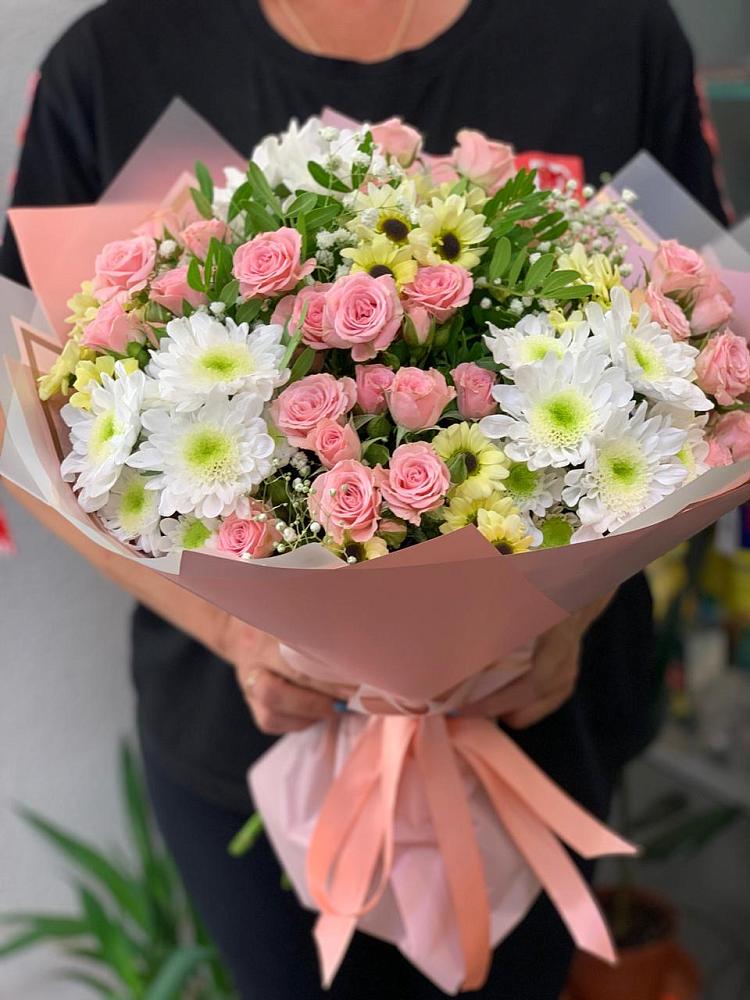Букет цветов из: Розы и Хризантемы в Слободе Воронежской области