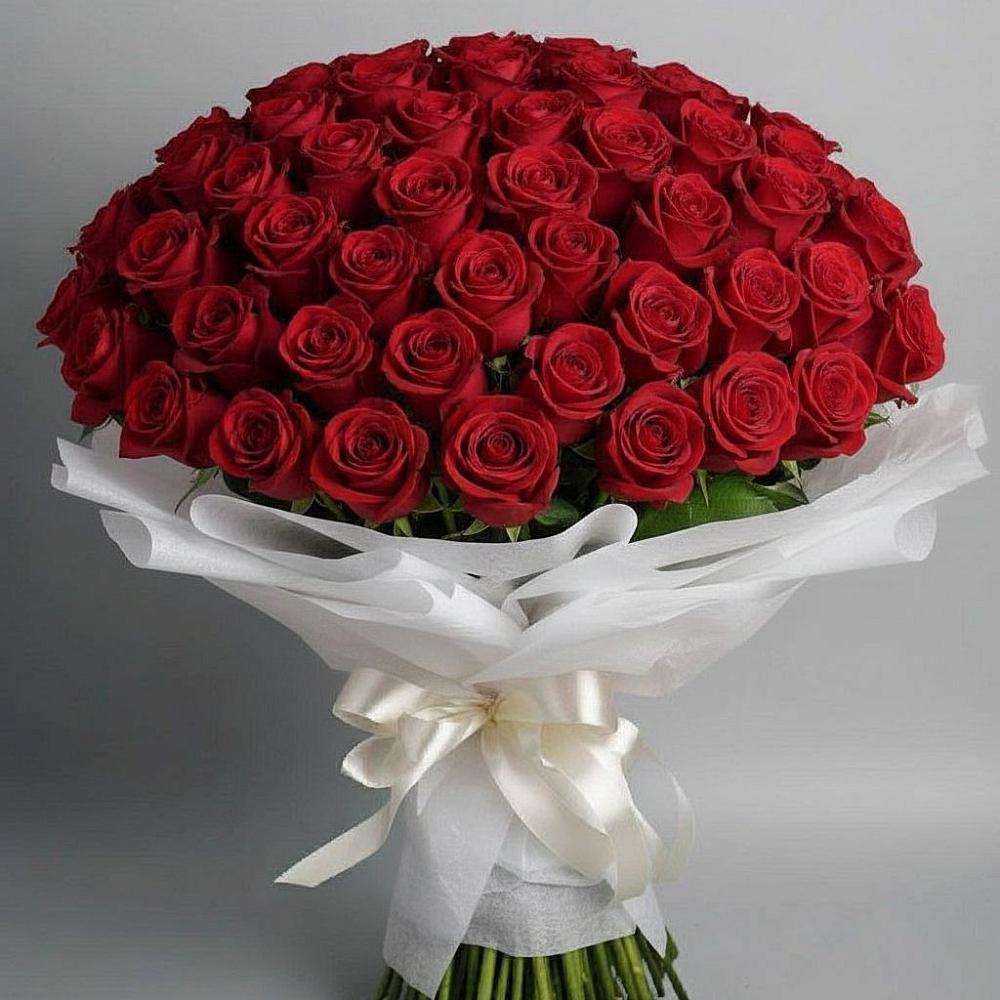 Букет 101 Красная роза Блэк Мэджик в Слободе Воронежской области