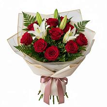 Букет цветов из:  Лилии и Розы в Слободе Воронежской области