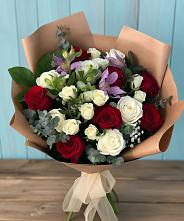 Букет цветов из:  Розы и Альстромерии в Слободе Воронежской области
