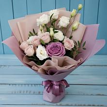 Букет цветов из:  Розы и Лизиантусы #REPLACE_PRED# Слободе Воронежской области