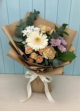 Букет цветов из:  Герберы и Хризантемы в Слободе Воронежской области