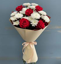 Букет цветов из:  Розы и Хризантемы в Слободе Воронежской области