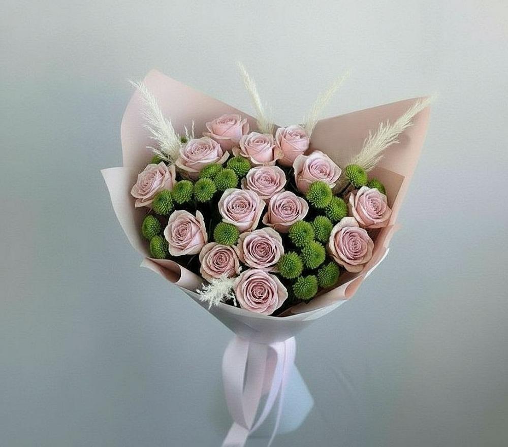 Букет цветов из: Розы и Хризантемы в Слободе Воронежской области