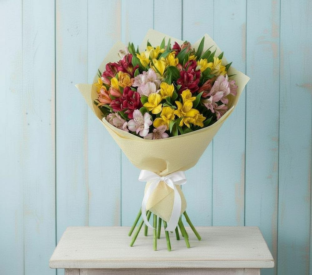 Букет цветов из: Альстромерии в Слободе Воронежской области