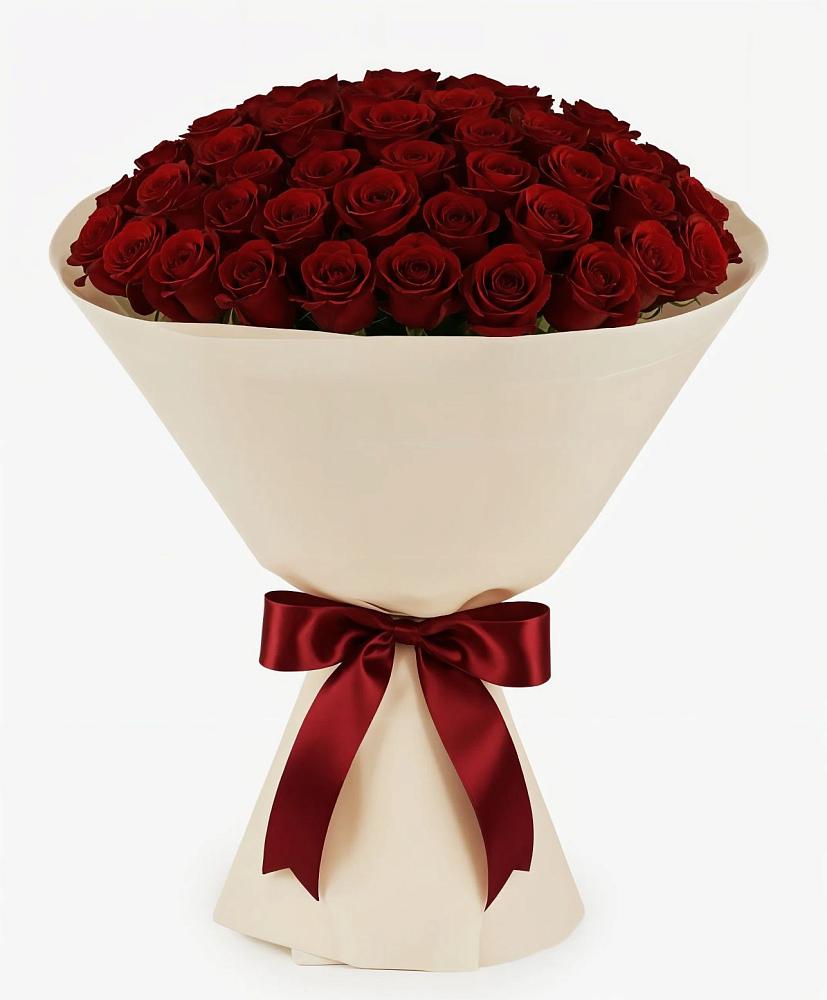 Букет 101 Бордовая роза Блэк Бакарра в Слободе Воронежской области