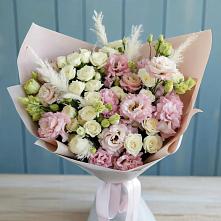 Букет цветов из:  Альстромерии и Розы в Слободе Воронежской области